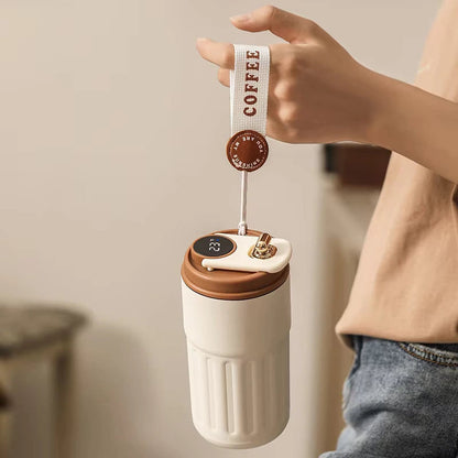 Insulated Thermos Vacuum Flask with LED Display – Keep Drinks Cold for Beach, Hiking & Outdoor Use