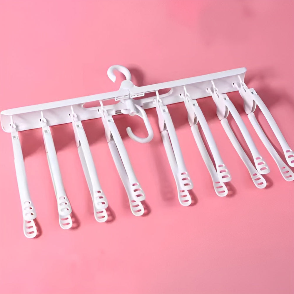 Space Saving 360° Rotating Clothes Hanger – Foldable Drying Rack for Laundry